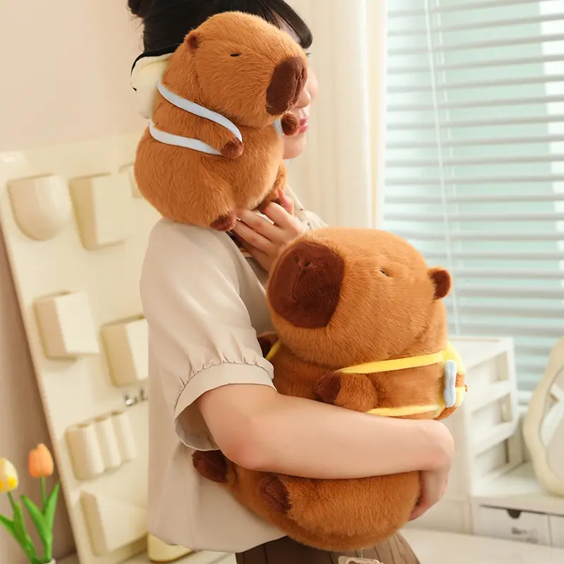 12~33CM Kapibala Capybara Plush Toy Capybara Back Tortoise Honeybee Oysters Doll Cute Doll Guinea Pig Doll Boy Girl Anime Kawaii