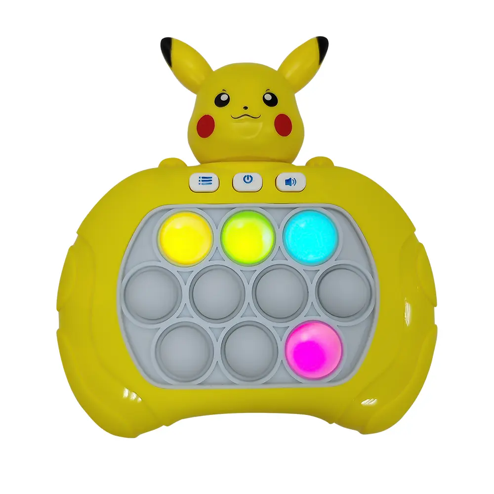 Pikachu Quick Push Game Pop up Fidget Bubble Electronic Pop up Professional Game Lightweight Stress Relieving Cheap Toy Child