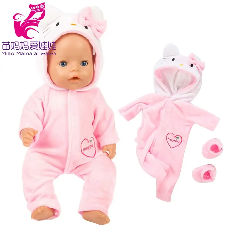 Doll Clothes for 43cm Born Baby Doll Jacket Clothes Pants Set for 17" 43cm Baby New Born Doll Down Coat Children  Toys Wear