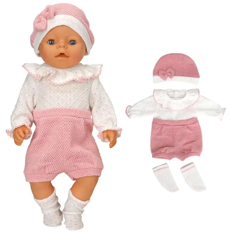 Doll Clothes for 43cm Born Baby Doll Jacket Clothes Pants Set for 17" 43cm Baby New Born Doll Down Coat Children  Toys Wear
