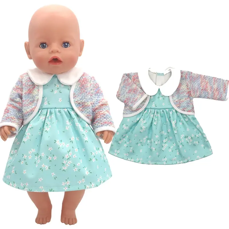 Doll Clothes for 43cm Born Baby Doll Jacket Clothes Pants Set for 17" 43cm Baby New Born Doll Down Coat Children  Toys Wear