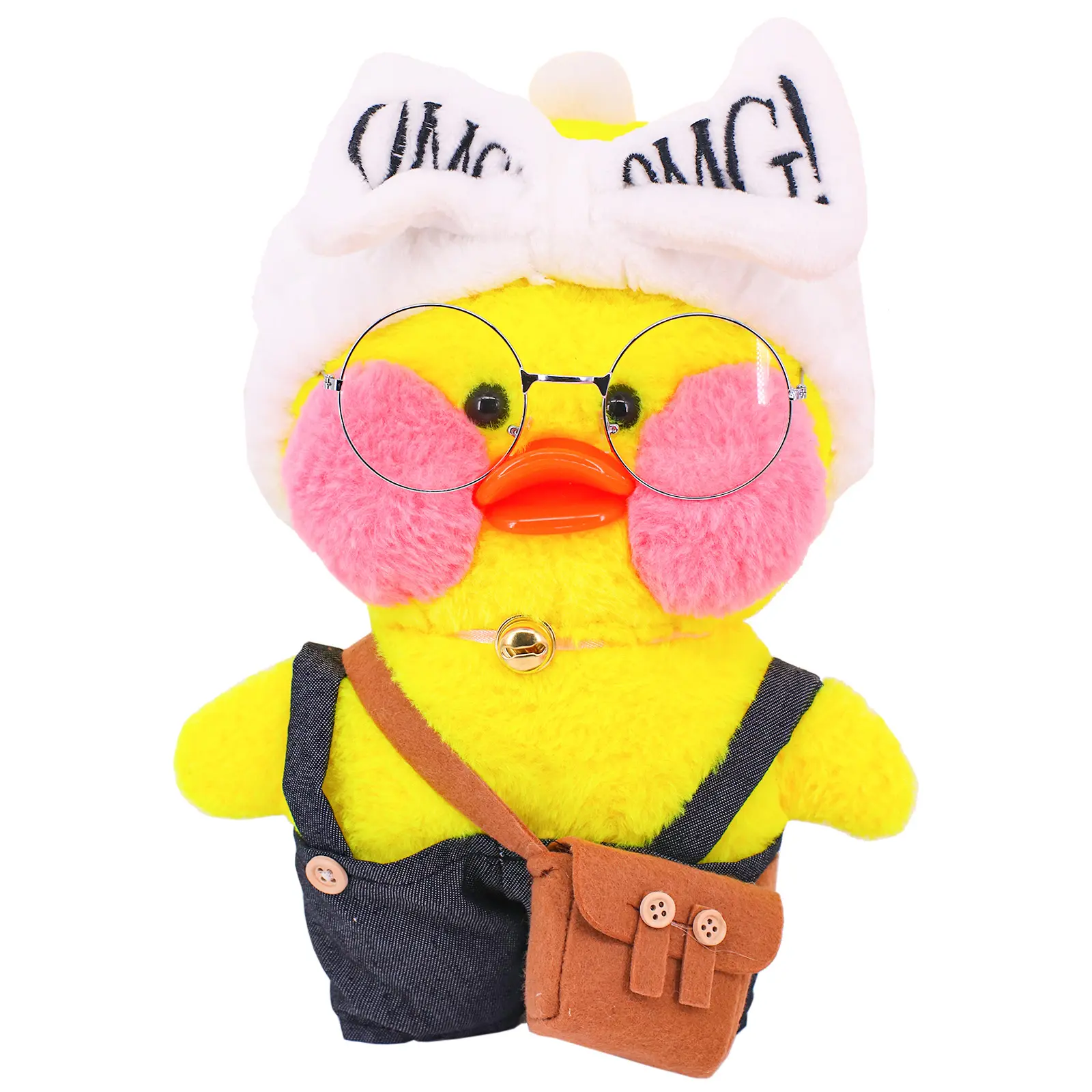 Kawaii 30cm Cafe Duck Doll Clothes T-shirts Hoodie Unique Design Lalafanfan Duck Doll Animal Toys Birthday Gift for Kid Children