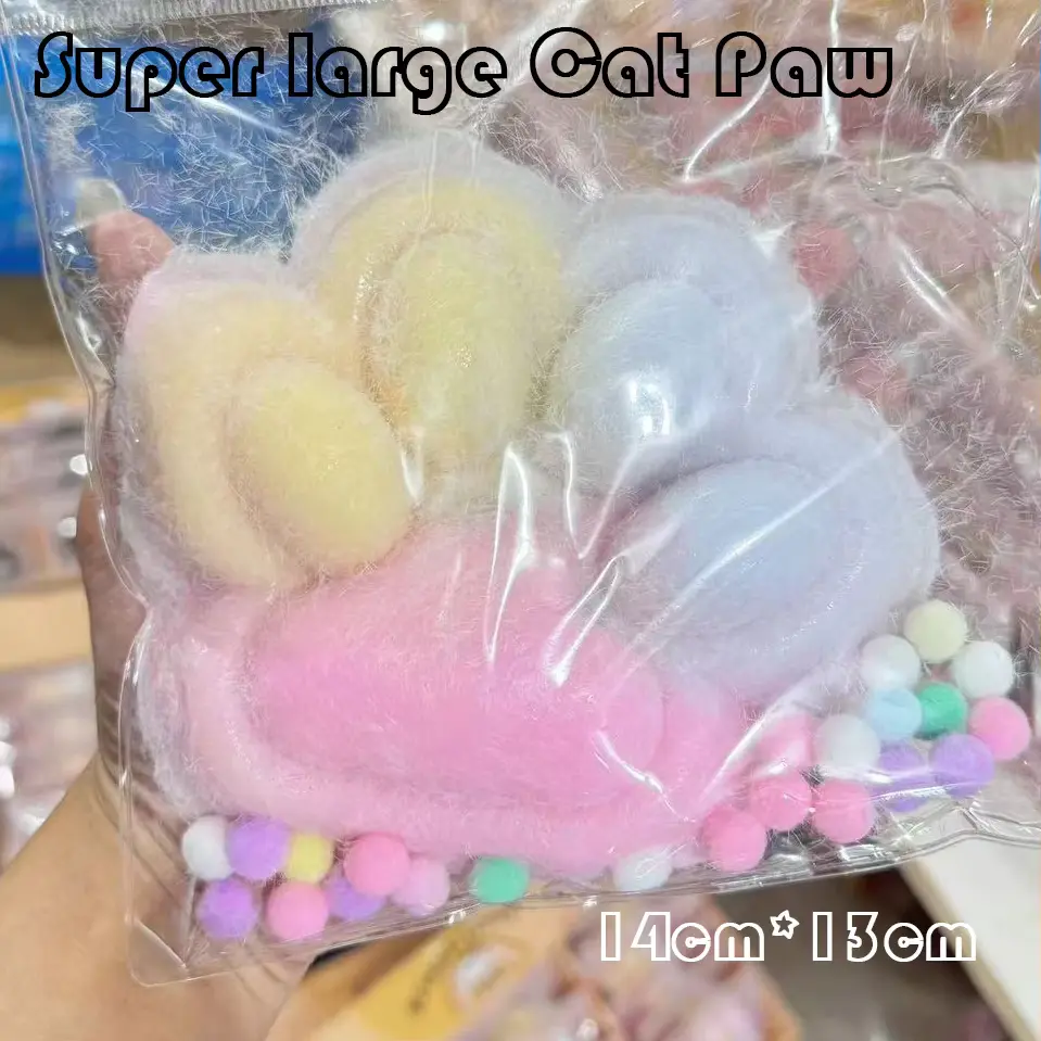 Stress Relief And Pressure Resistance Super Gradient Color Cat Paw Imitation Strawberry Soft Relieve Stress Anxiety Toy Gift