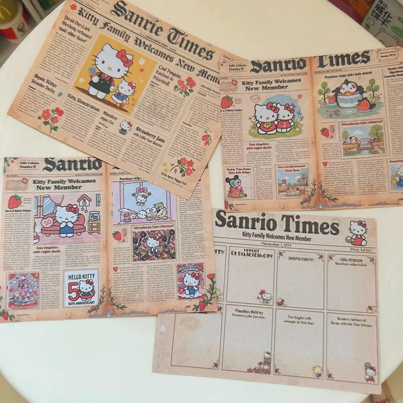 3/4/5pcs/set Dollhouse Miniature Retro Newspaper Set Simulation Model Toys Accessories Accessori Per Bambole