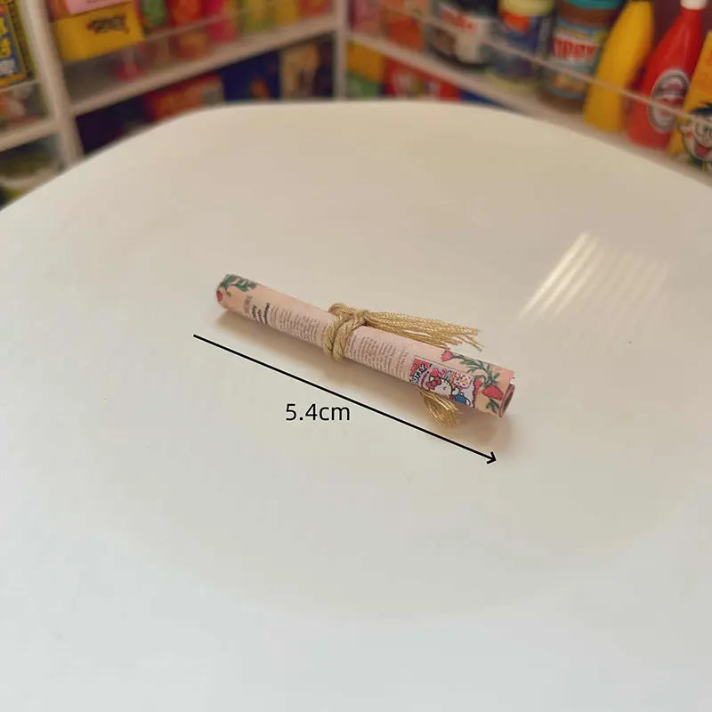 3/4/5pcs/set Dollhouse Miniature Retro Newspaper Set Simulation Model Toys Accessories Accessori Per Bambole