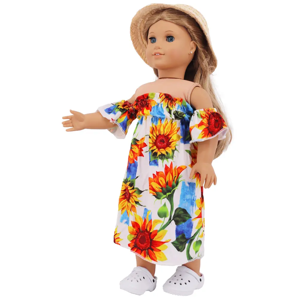 7Cm Plastic Sandals Hole Style  For 18Inch American Doll&43Cm New Reborn Baby Our Generation,Doll Accessories Toys,Gifts