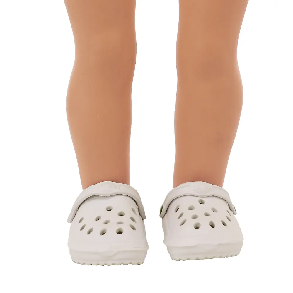 7Cm Plastic Sandals Hole Style  For 18Inch American Doll&43Cm New Reborn Baby Our Generation,Doll Accessories Toys,Gifts