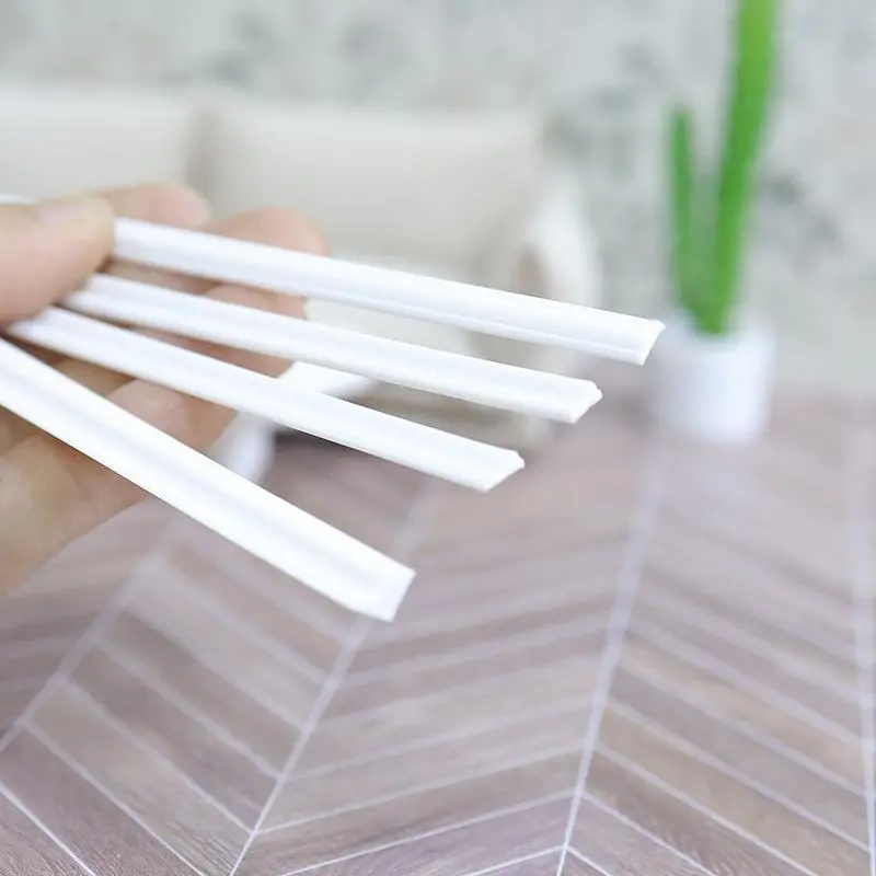 2PCS 1:12 Dollhouse Miniature Skirting Line Mini Waistline Bathroom Living Room Decor Toy Doll House Accessories