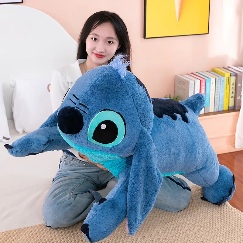 New Disney Plush Stuffed Toy Puppy Stitch Doll Cute Blue Stitch Soft Pillow Girl Doll Children's Birthday Gift Room Decoration