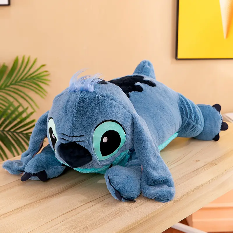 New Disney Plush Stuffed Toy Puppy Stitch Doll Cute Blue Stitch Soft Pillow Girl Doll Children's Birthday Gift Room Decoration
