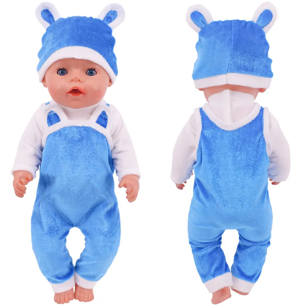 Kawaii Animal Plush Clothing Accessories For 43cm Born Baby Doll,18 Inch American Doll Girl's Toys,Birthday Christmas Gift