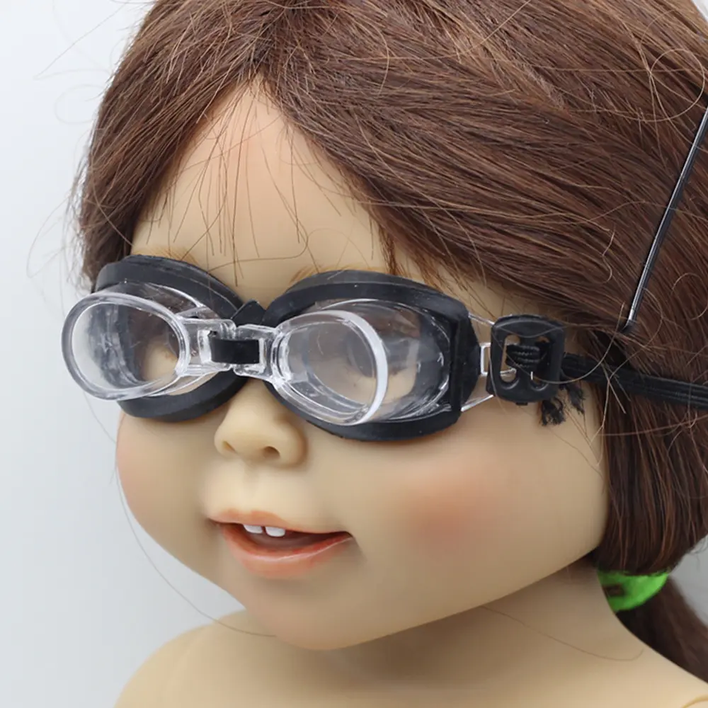 Doll Swimming Glasses  For Labubu Macaron & 15-20cm EXO Cotton Doll & 1/6 1/4 1/3 BJD Dolls Toy Swimming Goggles Diving Eyeglass