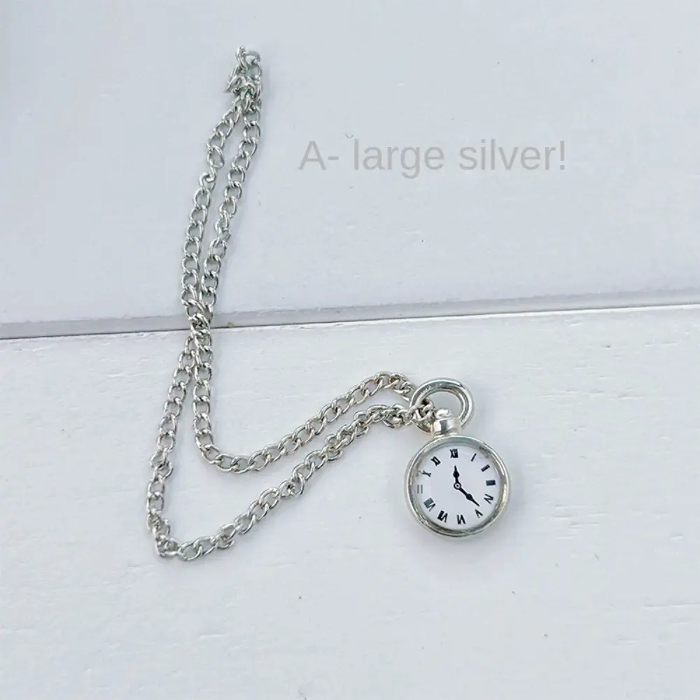 1Pc ob11 Miniature Toy Mini Necklace Pocket Watch for Doll 1/6  Figure Doll Accessories Dollhouse Decoration