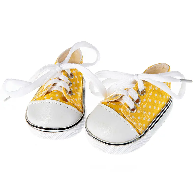 7cm Pu Leather Doll Shoes Canvas Shoes Sneakers Plush Slippers For 18 inch American&43cm Baby New Born Doll Accessories Toy