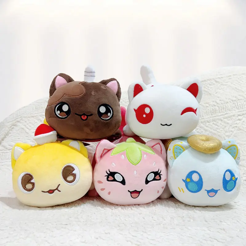Aphmau Plush Hot Selling Cats Plush Toy Doll Burger French Fries Cat Soft Pillow