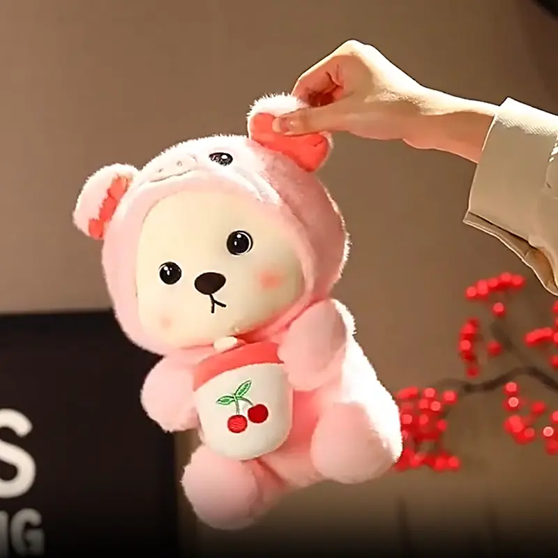 Crossdressing Capibara Unicorn/Panda Teddy Bear Doll Plush Toys Gift For Children