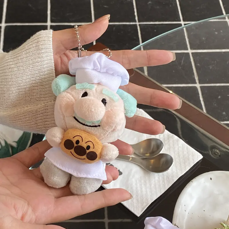 Anpanman Cartoon Anime Periphery Plush Stuffed Toy Backpack Pendant Kawaii Keychain Ornaments Holiday Gifts for Boys and Girls