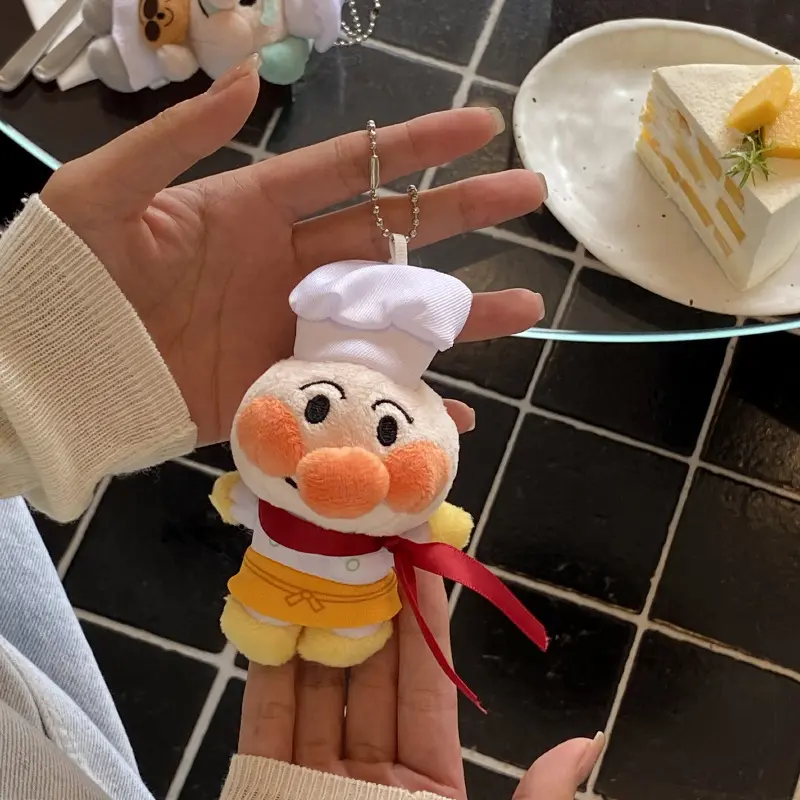 Anpanman Cartoon Anime Periphery Plush Stuffed Toy Backpack Pendant Kawaii Keychain Ornaments Holiday Gifts for Boys and Girls