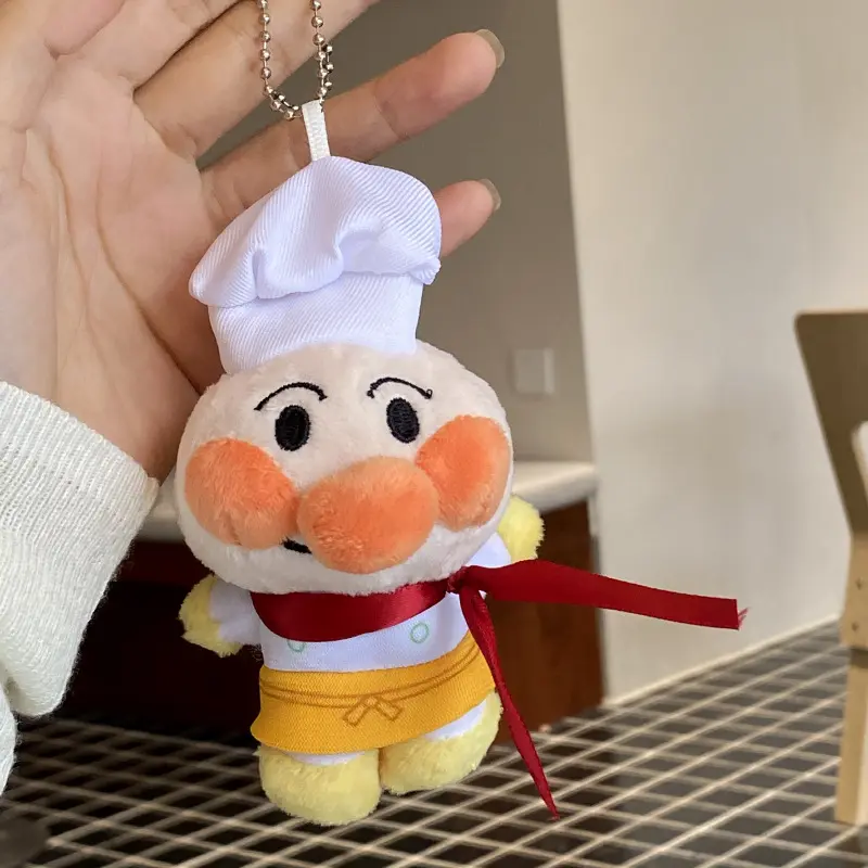 Anpanman Cartoon Anime Periphery Plush Stuffed Toy Backpack Pendant Kawaii Keychain Ornaments Holiday Gifts for Boys and Girls