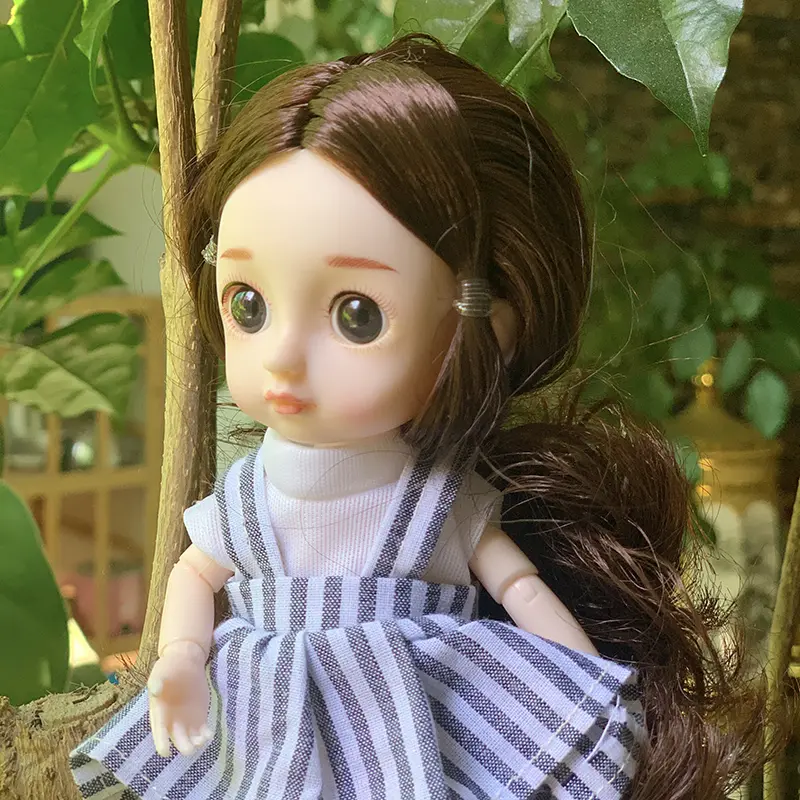 New Bjd 16 cm Doll Clothes 1/12 Dress Up Fashion Clothes For 15cm Dolls Suit Best Gifts for Girls Mini Toys ropa de muñeca