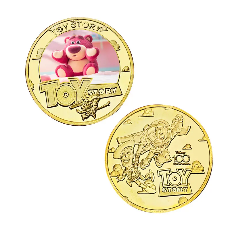 Disney Toy Story Commemorative Coins Set 12 Unique Designs Cute Anime Souvenir Medals Cartoon Collectible Figures Gifts for Fans