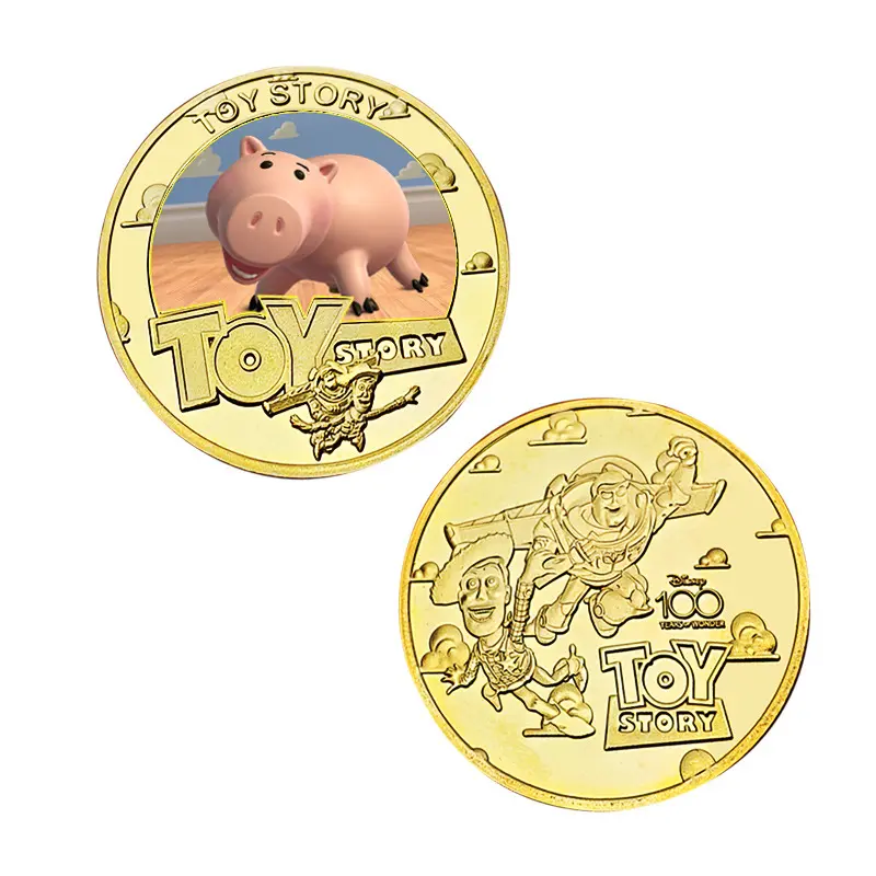 Disney Toy Story Commemorative Coins Set 12 Unique Designs Cute Anime Souvenir Medals Cartoon Collectible Figures Gifts for Fans