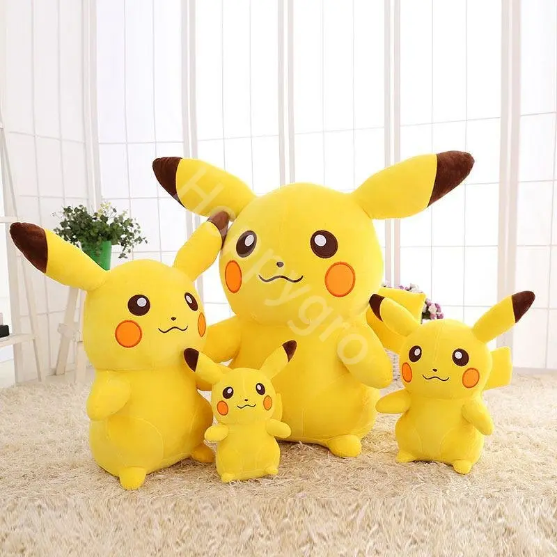 20cm Pokemon Pikachu Plush Toys Cartoon Cute Pikachu Plush Doll Soft Stuffed Kawaii Anime Doll Pillow Birthday Gift for Girls