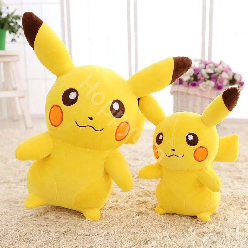 20cm Pokemon Pikachu Plush Toys Cartoon Cute Pikachu Plush Doll Soft Stuffed Kawaii Anime Doll Pillow Birthday Gift for Girls
