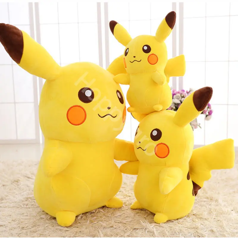 20cm Pokemon Pikachu Plush Toys Cartoon Cute Pikachu Plush Doll Soft Stuffed Kawaii Anime Doll Pillow Birthday Gift for Girls