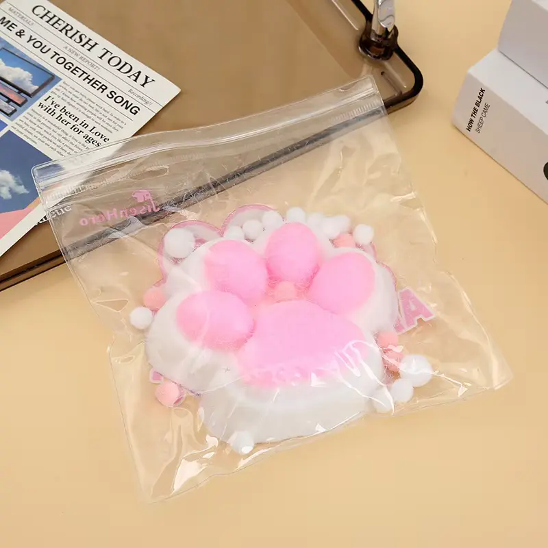 Children Adults Relieve Stress Massage To Relieve Impetuous Mood Simulate Color Cat Paw Fruit Watermelon Kneading Super Soft Toy