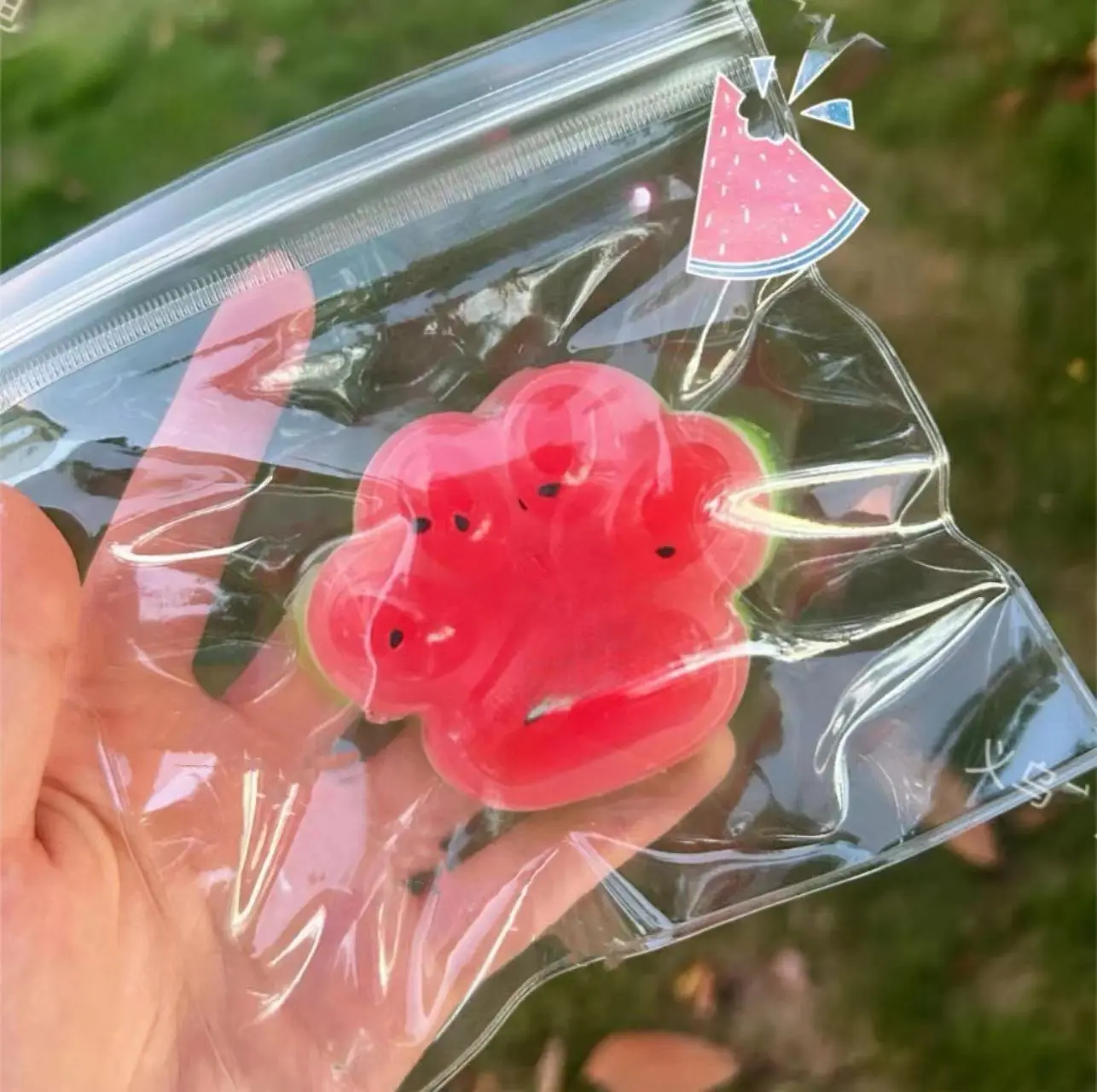 Children Adults Relieve Stress Massage To Relieve Impetuous Mood Simulate Color Cat Paw Fruit Watermelon Kneading Super Soft Toy