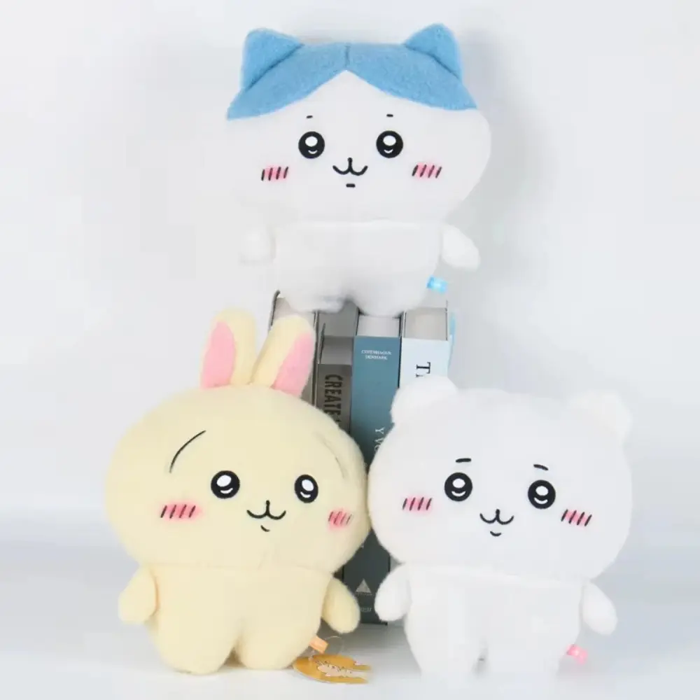 MINISO Plush Doll Keychain Usagi Hachiware Pendant Cute stuffed toy cartoon design Backpack Accessories Gifts for girls