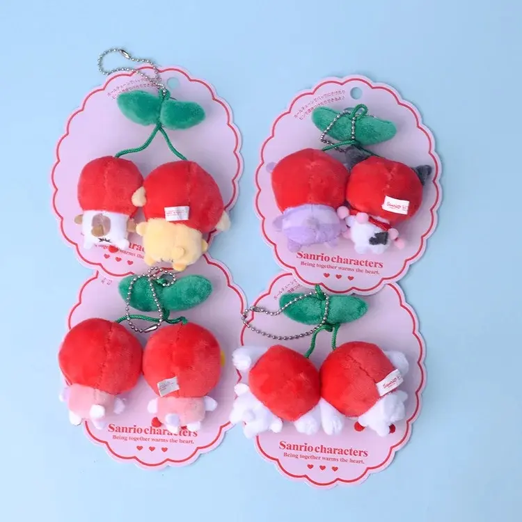 Sanrio Kawali Kuromi Hello Kitty My Melody Cinnamoroll Plushie Keychain Stuffed Doll Pillow Plush Toys for Kids gift