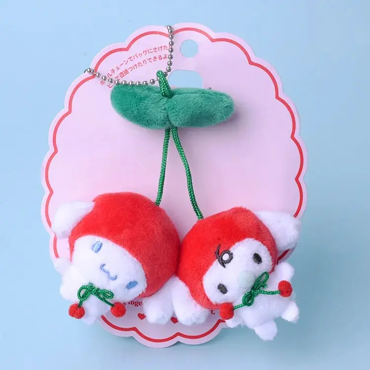 Sanrio Kawali Kuromi Hello Kitty My Melody Cinnamoroll Plushie Keychain Stuffed Doll Pillow Plush Toys for Kids gift