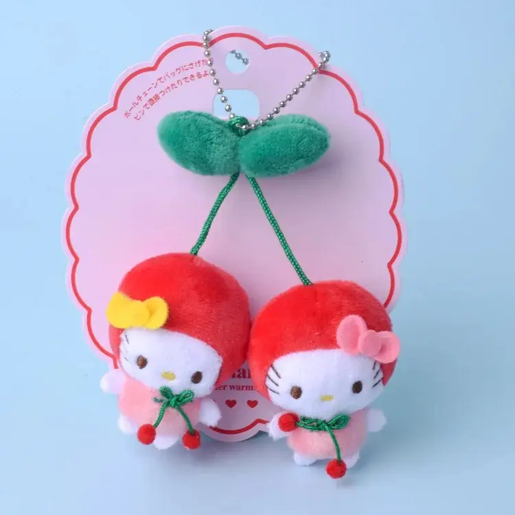 Sanrio Kawali Kuromi Hello Kitty My Melody Cinnamoroll Plushie Keychain Stuffed Doll Pillow Plush Toys for Kids gift