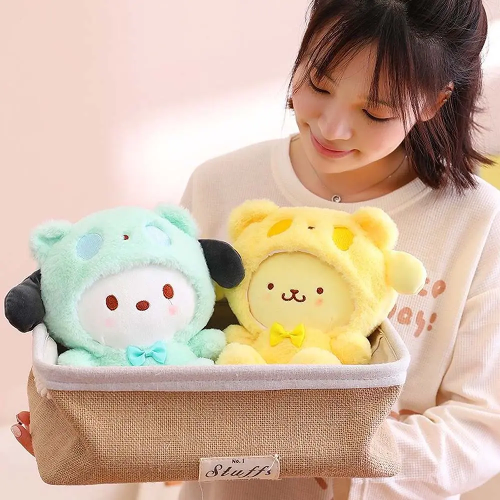 25Cm Kawaii Sanrio Plush Doll Toy Cute Hello Kitty Cinnamoroll My Melody Kuromi Pochacco Lovely Anime peluche Toys Gift For Kids
