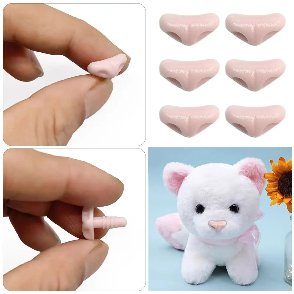 10pcs Plastic Triangle Noses For Bear Buttons Toy Fox Animals Crafts DIY Safety Nose Accessories