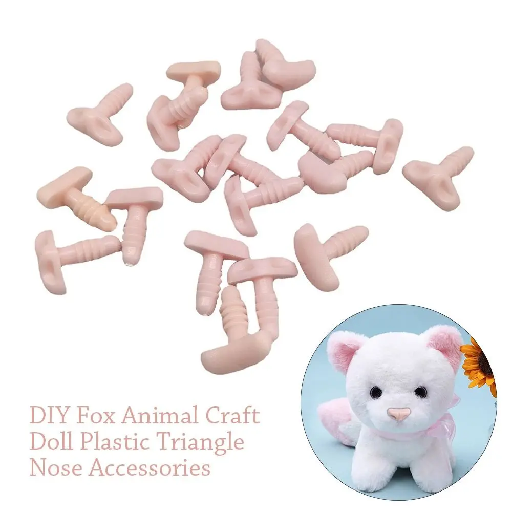 10pcs Plastic Triangle Noses For Bear Buttons Toy Fox Animals Crafts DIY Safety Nose Accessories