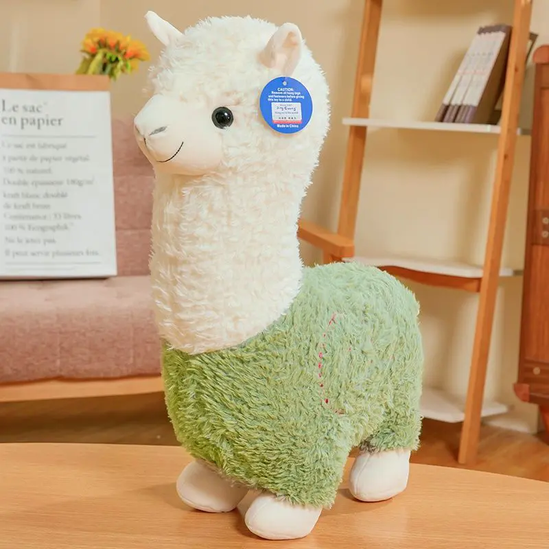 25cm New Alpaca Plush Toy 6 Colors Cute Animal Doll Soft Cotton stuffed doll Home office decor Kids girl Birthday Christmas Gift