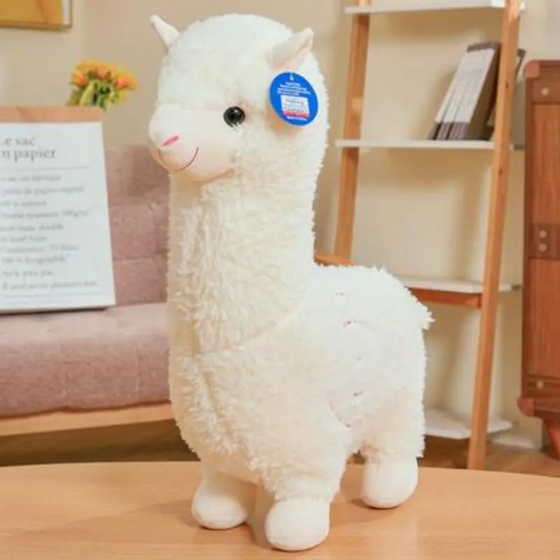 25cm New Alpaca Plush Toy 6 Colors Cute Animal Doll Soft Cotton stuffed doll Home office decor Kids girl Birthday Christmas Gift