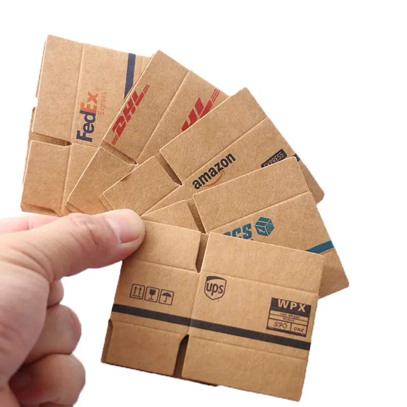 5Pcs Mini Carton Express Box Dollhouse Miniature Decor Toy Doll House Decor Furniture Accessories Mini Cardboard Boxes