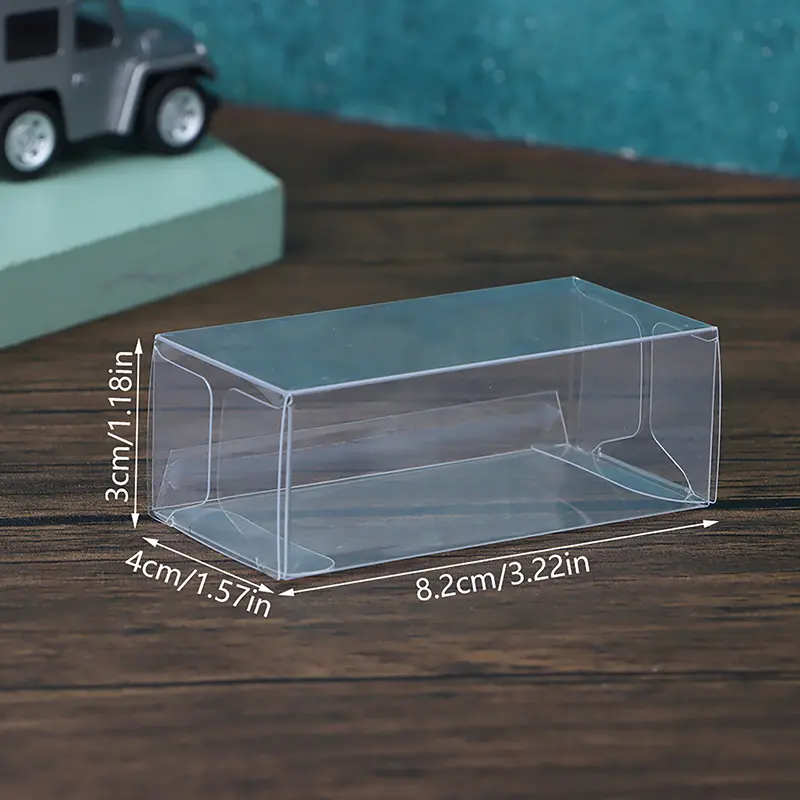 20pcs PVC Clear 1:64 Toy Car Model Protector Box Dust Proof Display Protection Box Case Display Box 30*40*82mm