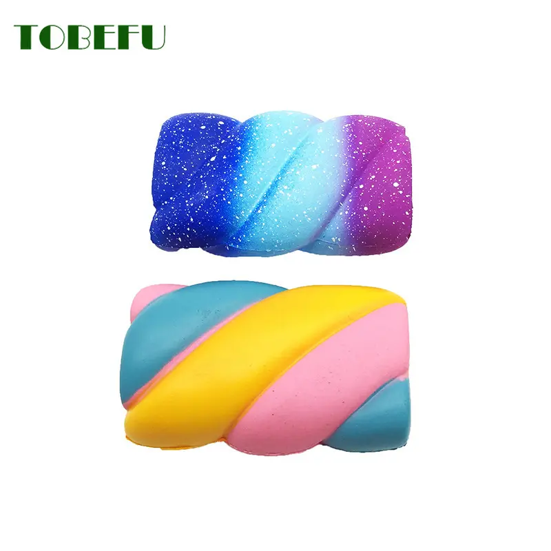 TOBEFU Cute Marshmallow Squishy PU Scented Antistress Squishes Slow Rising Toys for Kids Gift