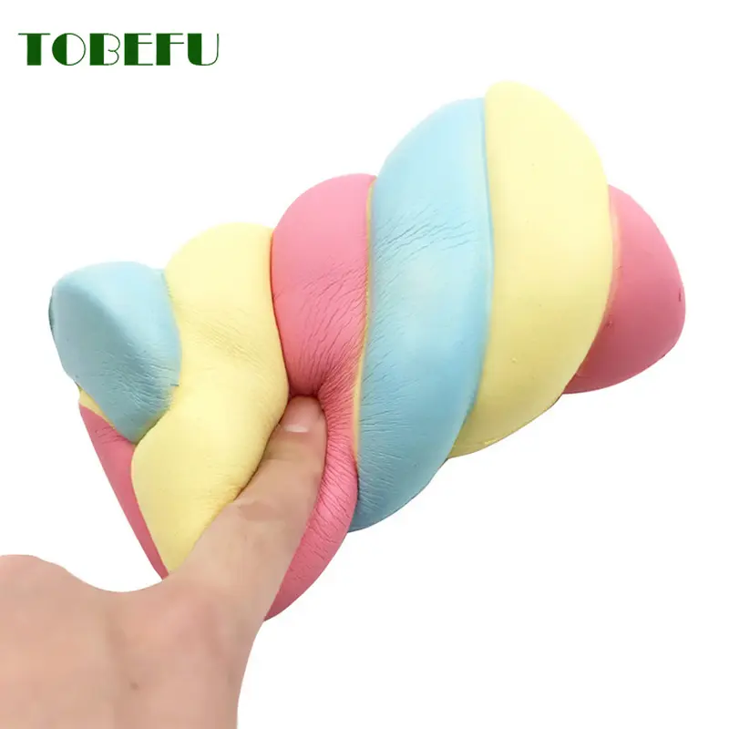 TOBEFU Cute Marshmallow Squishy PU Scented Antistress Squishes Slow Rising Toys for Kids Gift