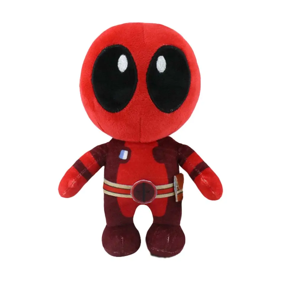 New 22cm Deadpool 3 Marvel Dead pool Figures Soft Plush keychain Toy Kawaii Cartoon Comics Movie Dolls Kids Birthday Gifts Decor