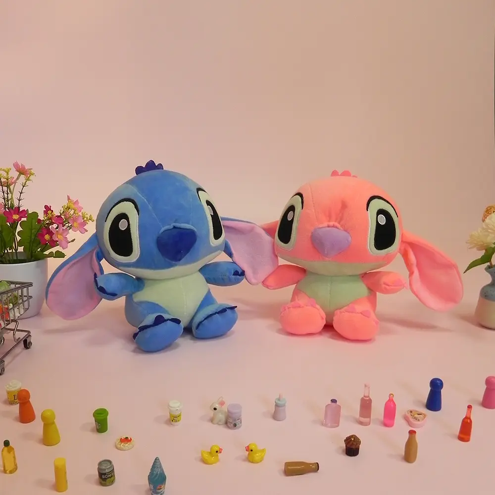 30cm Kawaii Disney Lilo & Stitch Plush Doll Toys Anime Lovely Stitch Angel Stuffed Toy Cute Pillow Toy Birthday Gift For Girl