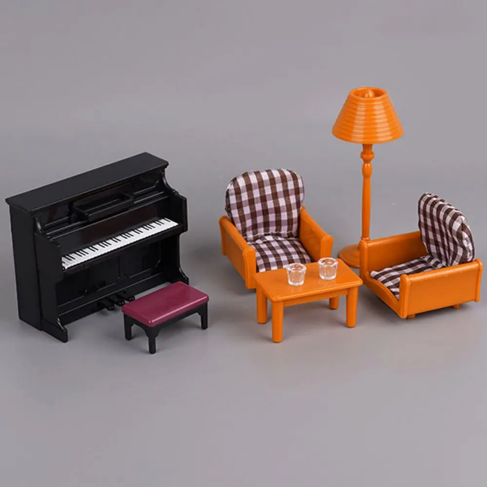 Miniature Furniture 1:12 Dollhouse Kitchen Livingroom Bedroom Set DIY Scene Doll Play Decoration Girl Toy House Gift