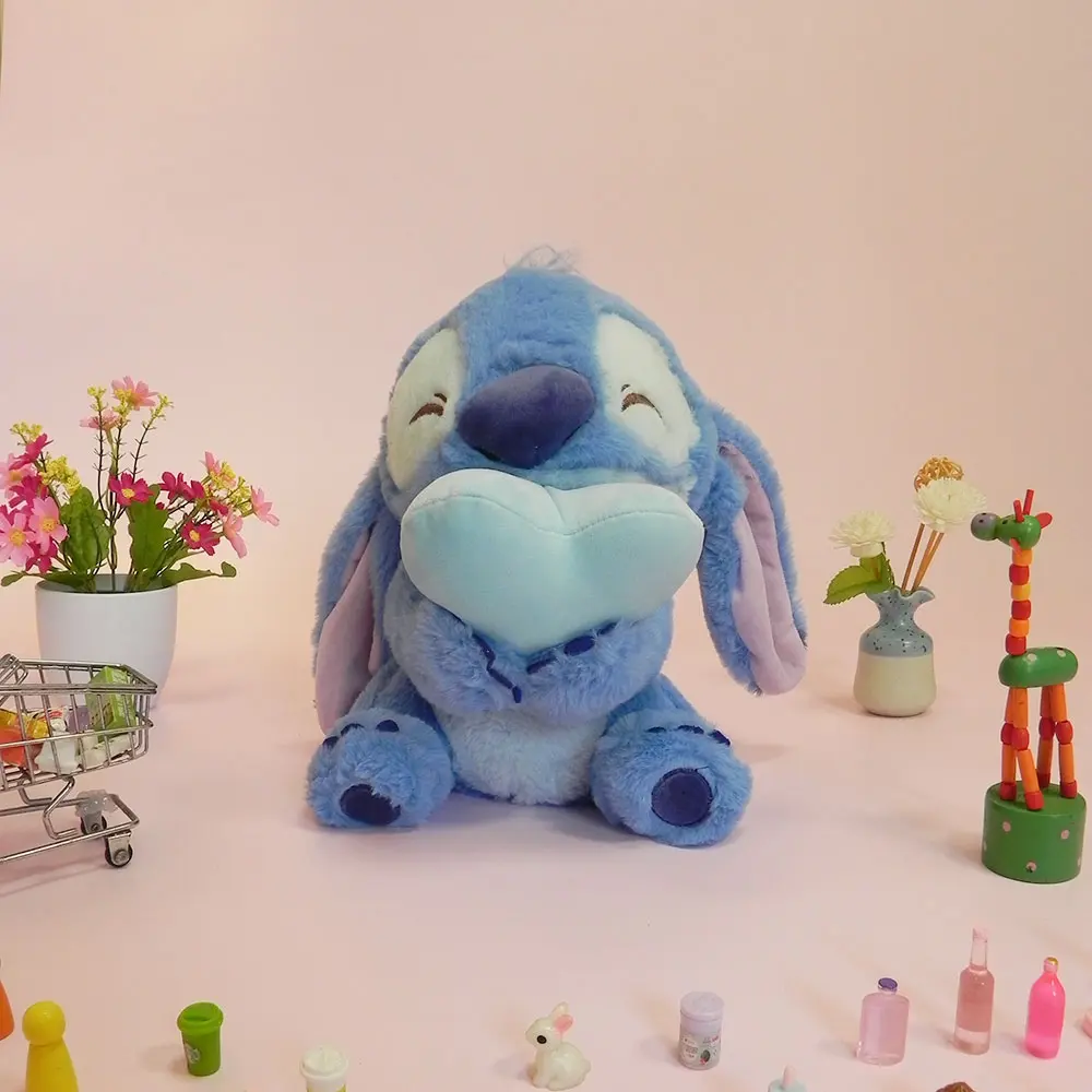 30cm Kawaii Disney Lilo & Stitch Plush Doll Toys Anime Lovely Stitch Angel Stuffed Toy Cute Pillow Toy Birthday Gift For Girl