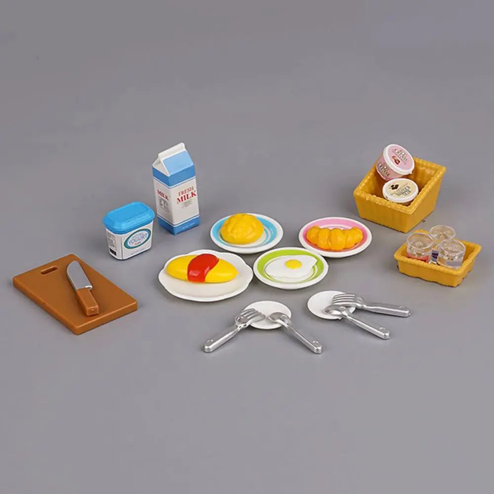 Miniature Furniture 1:12 Dollhouse Kitchen Livingroom Bedroom Set DIY Scene Doll Play Decoration Girl Toy House Gift
