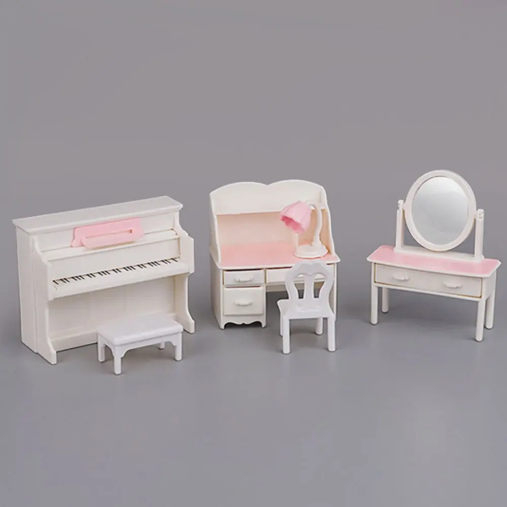Miniature Furniture 1:12 Dollhouse Kitchen Livingroom Bedroom Set DIY Scene Doll Play Decoration Girl Toy House Gift